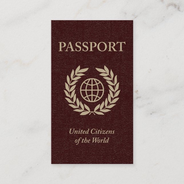 Carte De Visite passeport (Devant)