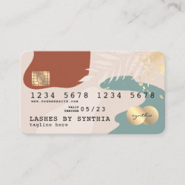 Carte De Visite pastel abstrait minimaliste moderne