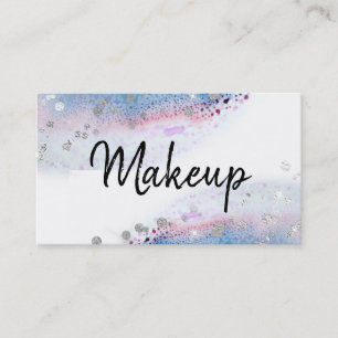 Carte De Visite *~* Pastel Aquarelle Abstraite Parties scintillant
