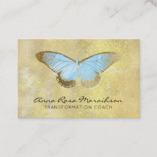 Carte De Visite *~* Pastel Bleu Parties scintillant Imaginaire Pap