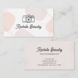 Carte De Visite Pastel Blob Photographe Mode