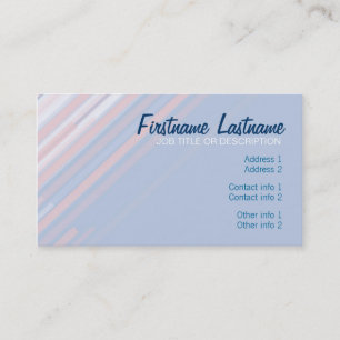 Carte de visite Pastel Diagonal Stripes
