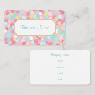Carte de visite Pastel Dots