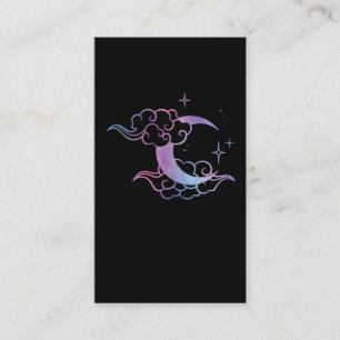 Carte De Visite Pastel Goth Moon Cute Moon Art