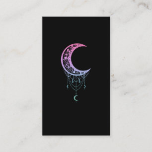 Carte De Visite Pastel Goth Moon Kawaii Croissant esthétique