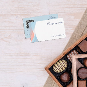 Carte de visite pastel minimaliste abstrait de cod