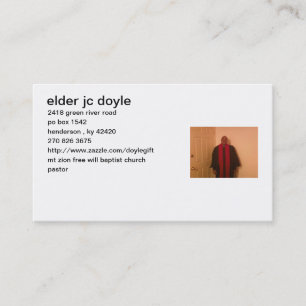 Carte De Visite pasteur