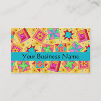 Patchwork Quilt Block Art Jaune