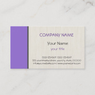 Carte De Visite Pâte foncé violet professionnel élégant moderne