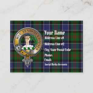 Carte De Visite Paterson Tartan & Badge