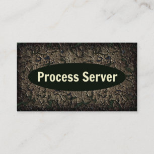 Carte de visite Patiné du serveur de processus