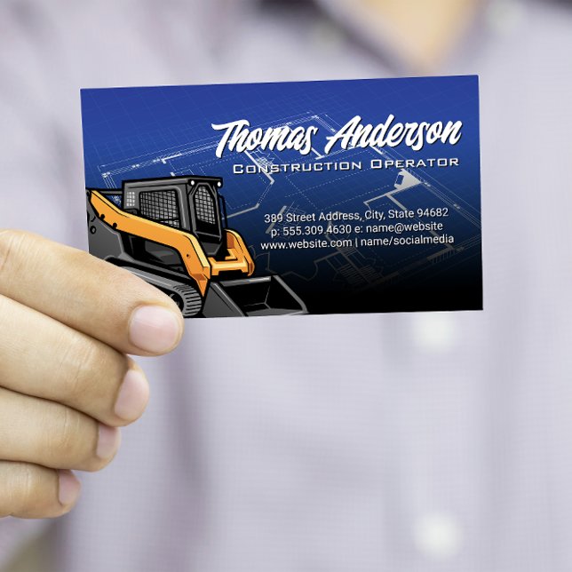 Carte De Visite Patiner | Construction | Plan directeur (Créateur téléchargé)