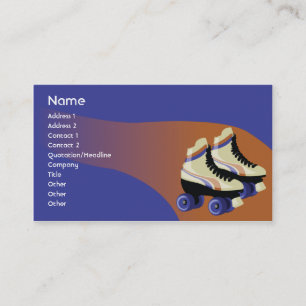 Carte De Visite Patins - affaires