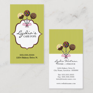 Carte De Visite Pâtisserie Cake Pops