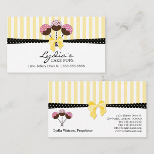 Carte De Visite Pâtisserie Cake Pops