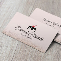 Pâtisserie Chef gâteau sucré Logo Parties scintill