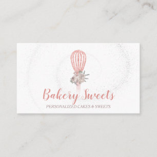 Carte De Visite Pâtisserie Cuillère Brillante Logo Maison Pâtisser
