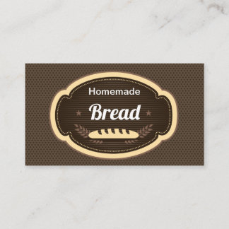 Carte de visite pâtisserie de boulangerie - 3,5 po