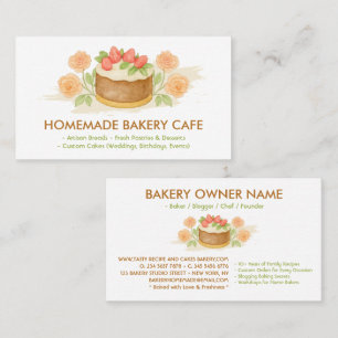 Carte De Visite Pâtisserie de gâteaux d'occasion