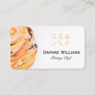Carte De Visite Pâtisserie   Icônes de cuisine