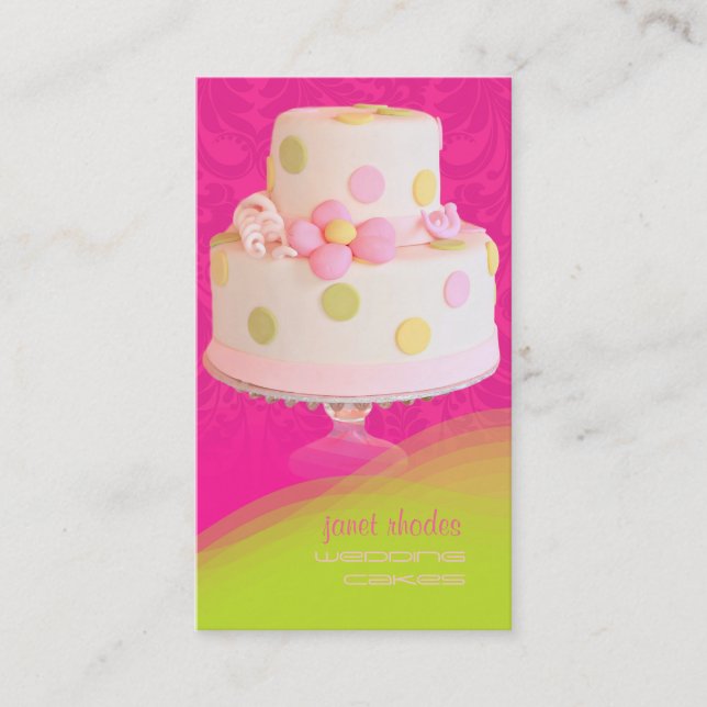 Carte De Visite pâtisserie mariage (Devant)