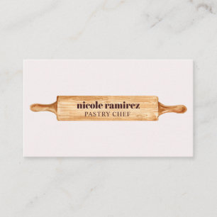 Carte De Visite Pâtisserie pâtisserie Rolling Bakers Aquarelle
