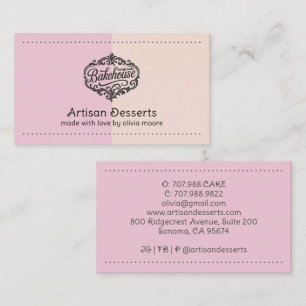 Carte De Visite Pâtissier Boulanger Pâtisserie