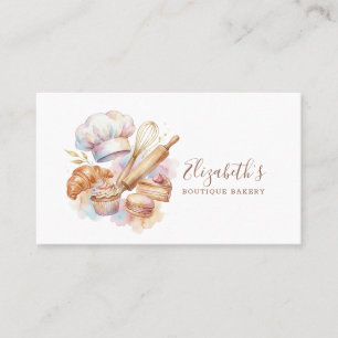 Carte De Visite Pâtissier Boulangerie Pâtisserie Chef Dessert Sucr