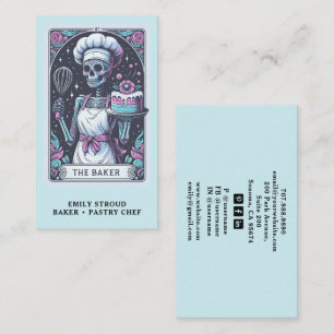 Carte De Visite Pâtissier Tarot Chef Pâtissier Traiteur de Dessert