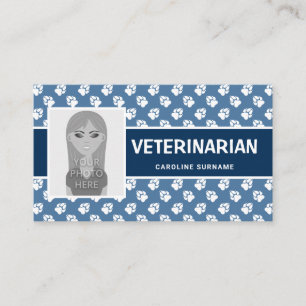 Carte De Visite Patrouilles Bleues & Blancs Avec Votre Propre Vété