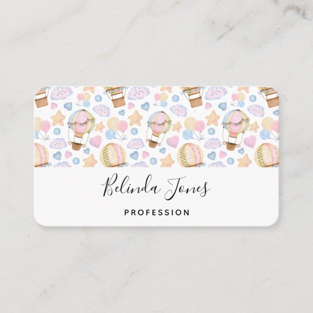 Carte De Visite Patters de Whimsical Watercolor (Devant)
