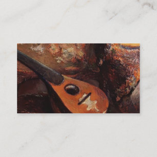 Carte De Visite Paul Gauguin- Mandolin sur une chaise