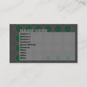 Carte De Visite paupières : vert :