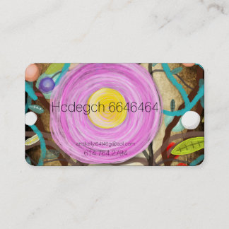 Carte De Visite Pavot rose modèle