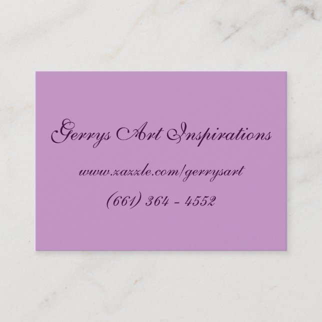 CARTE DE VISITE PAVOTS PORTATIFS D'ART (Devant)