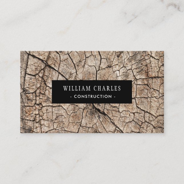 Carte De Visite Pays Graine Construction du bois de grain (Devant)
