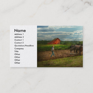 Carte De Visite Pays - Ringoes, NJ - se préparant aux cultures