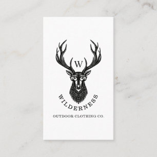 Carte De Visite Pays rustique Sauvage Cerf & Lunettes Plaid