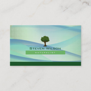 Carte De Visite Paysage de toile de jardin d'arbre de nature