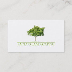 Carte De Visite Paysage des arbres verts propres