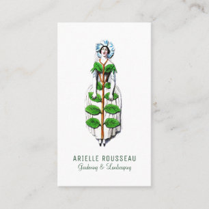 Carte De Visite Paysage du jardin   Garden Maiden