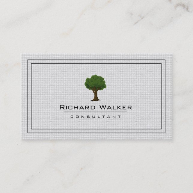 Carte De Visite Paysage élégant du logo de l'entretien de la pelou (Devant)