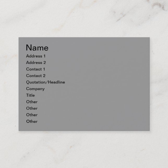 Carte De Visite Paysage hivernal (Devant)