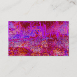 Carte De Visite Paysage impressionniste Trippy Red et Magenta