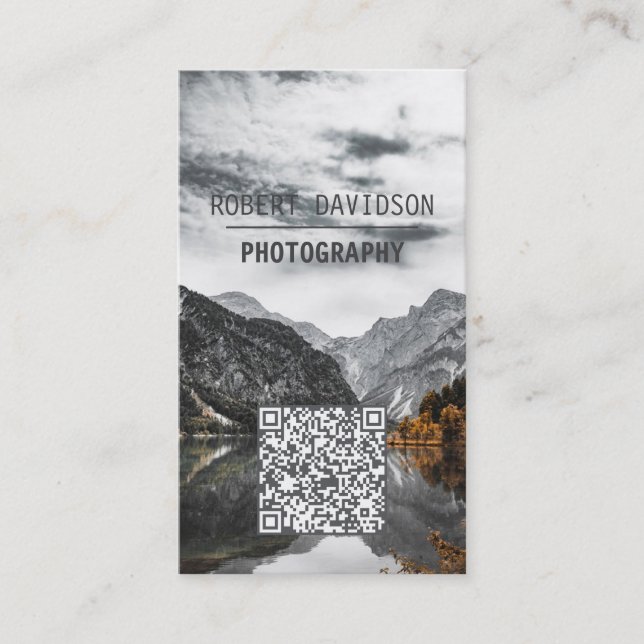 Carte De Visite Paysage Photographie Faune Personnalisée Télécharg (Devant)