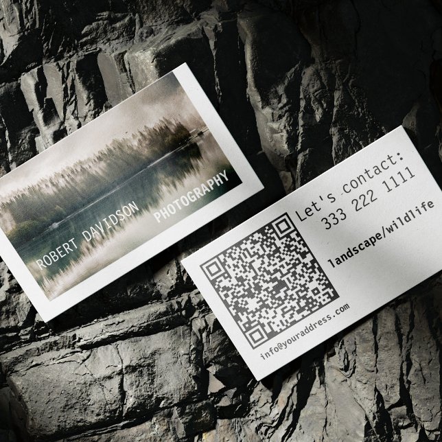 Carte De Visite Paysage Photographie Faune Personnalisée Télécharg (Perfect for business)