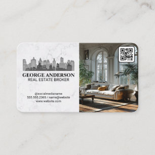 Carte De Visite Paysage urbain   Salon de luxe   Immobilier