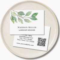 Paysagiste concepteur QR Code Vert