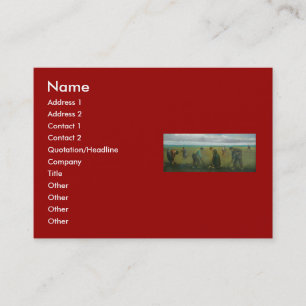 Carte De Visite Paysans ou paysans de Van Gogh qui plantent des po