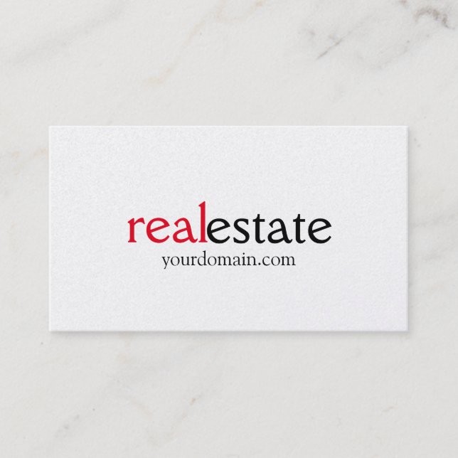 Carte de visite Pearl Modern Real Estate Agent (Devant)